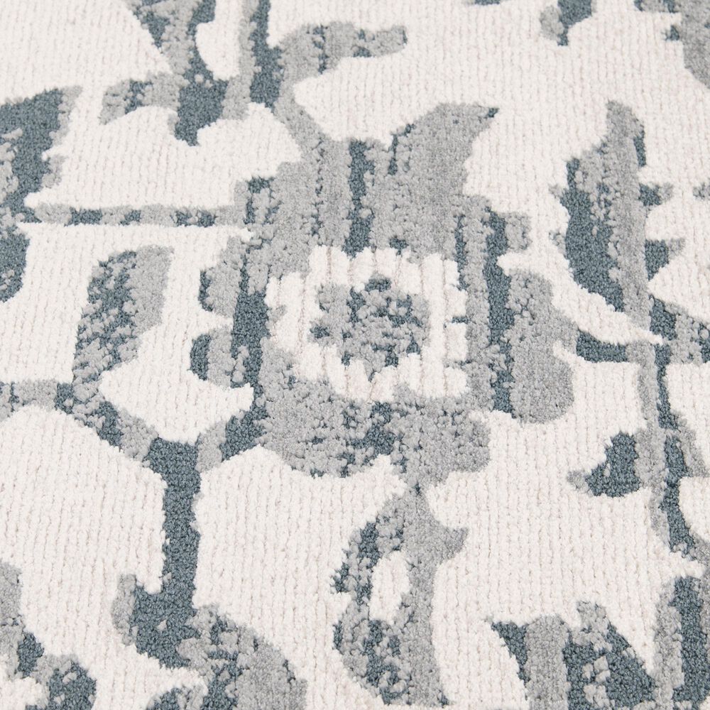 Central Oriental Heirloom Candace Champagne and Sky Blue 9'10" x 12'10" Area Rug, , large