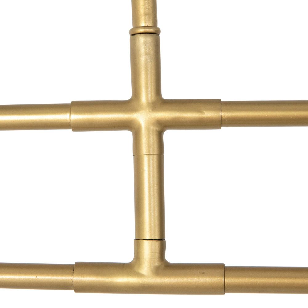 Four Hands Stockton Astrid Chandelier in Antique Brass and Walnut, , large