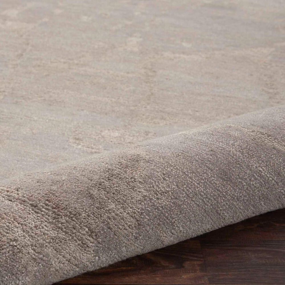 Nourison Silk Shadows 2&#39;3&quot; x 8&#39; Silver Runner, , large