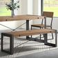 Other Micah Dining Bench in Gunmetal and Walnut, , large
