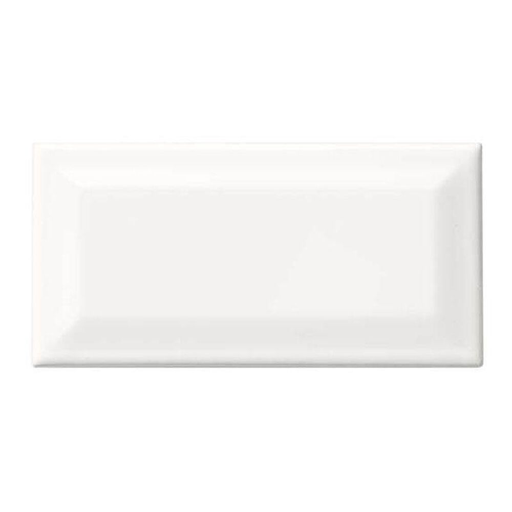 Dal-Tile Rittenhouse Square Arctic White 3" x 6" Bevel Ceramic Tile, , large