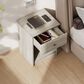 HOMLUX 1-Drawer Modern Nightstand with Knob Handle in French Oak Grey, , large