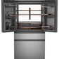 Cafe 23.2 Cu. Ft. Smart Counter-Depth 4-Door French-Door Refrigerator in Platinum Glass With Dual-Dispense AutoFill Pitcher, , large