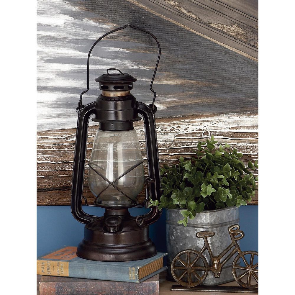 Maple and Jade 19&quot; x 6&quot; Coastal Metal Lantern in Multicolor &#40;Set of 3&#41;, , large