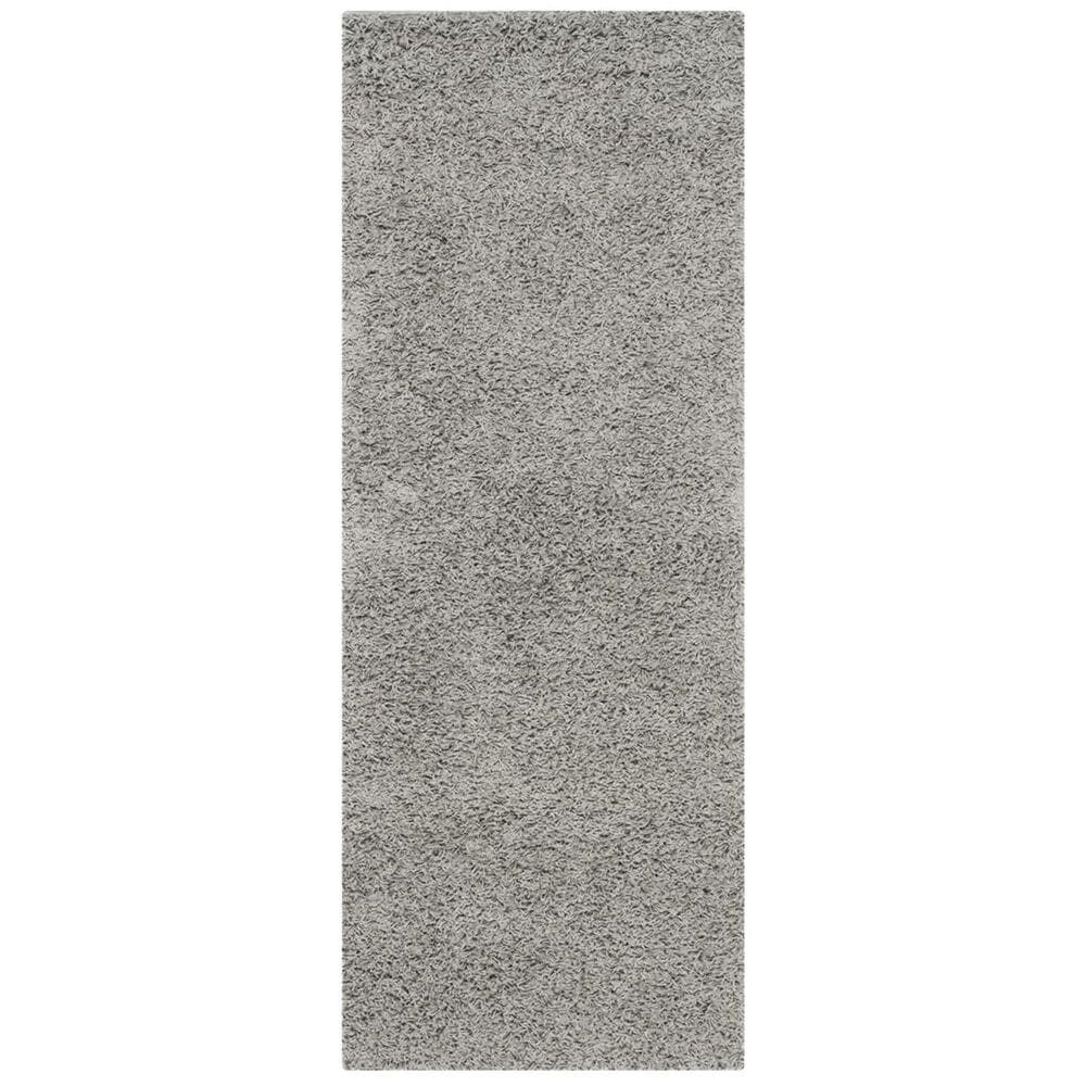Safavieh Athens Shag SGA119F-26 2"3" x 6" Light Grey Runner, , large