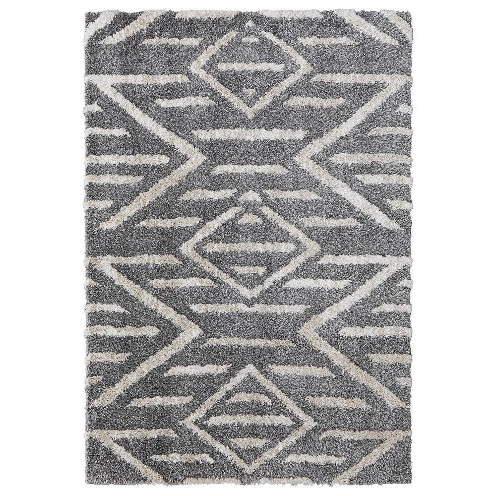 Feizy Mynka 2" x 3" Gray Area Rug, , large