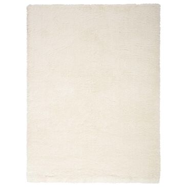 Nourison Dreamy Shag Solid 4" x 6" Ivory Area Rug, , large