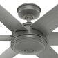 Hunter Jetty 52" Outdoor Ceiling Fan in Matte Silver, , large