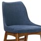 Blue River Azalea Dining Chair in Blue/Walnut (Set of 2), , large