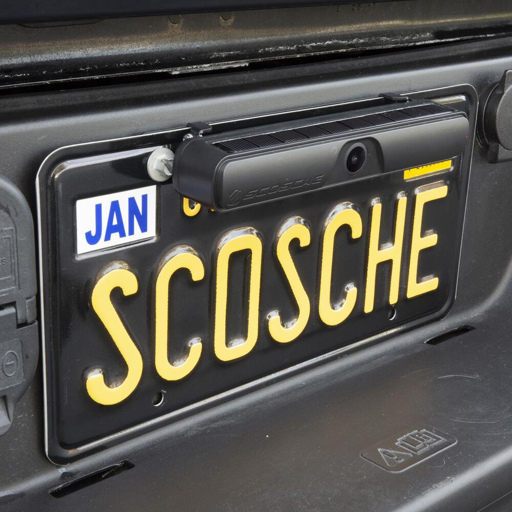 Scosche Wbusspf43 Wireless Solar Powered Backup Camera System With 4 3 Color Dash Monitor And License Plate Frame For Cars Trucks And Suvs Nebraska Furniture Mart