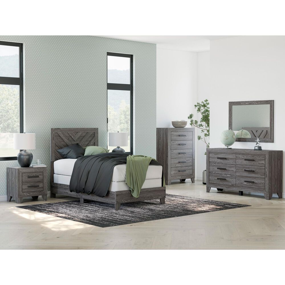 Ashley Sylveri 5-Drawer Chest in Gray, , large