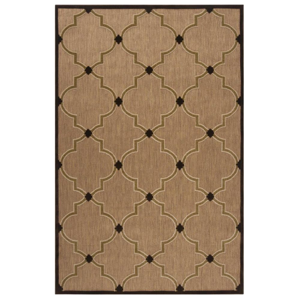 Surya Portera PRT-1048 8"8" x 12" Brown, Beige and Camel Area Rug, , large