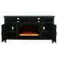 Jofran Urban Icon 60" Electric Fireplace Media Console in Black, , large