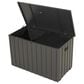 HOMLUX 200-Gallon Outdoor Metal Storage Deck Box in Gray, , large