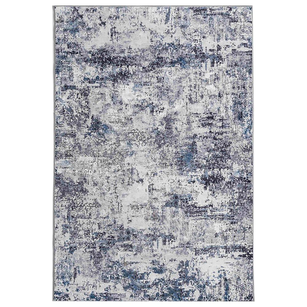 Central Oriental Trisha Yearwood Belmont Lonnie 3"3" x 5"3" Grey and Blue Area Rug, , large