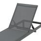 Hearth and Haven Cape Coral Outdoor Chaise Lounge with Adjustable Backrest and Wheels in Gray (Set of 2), , large