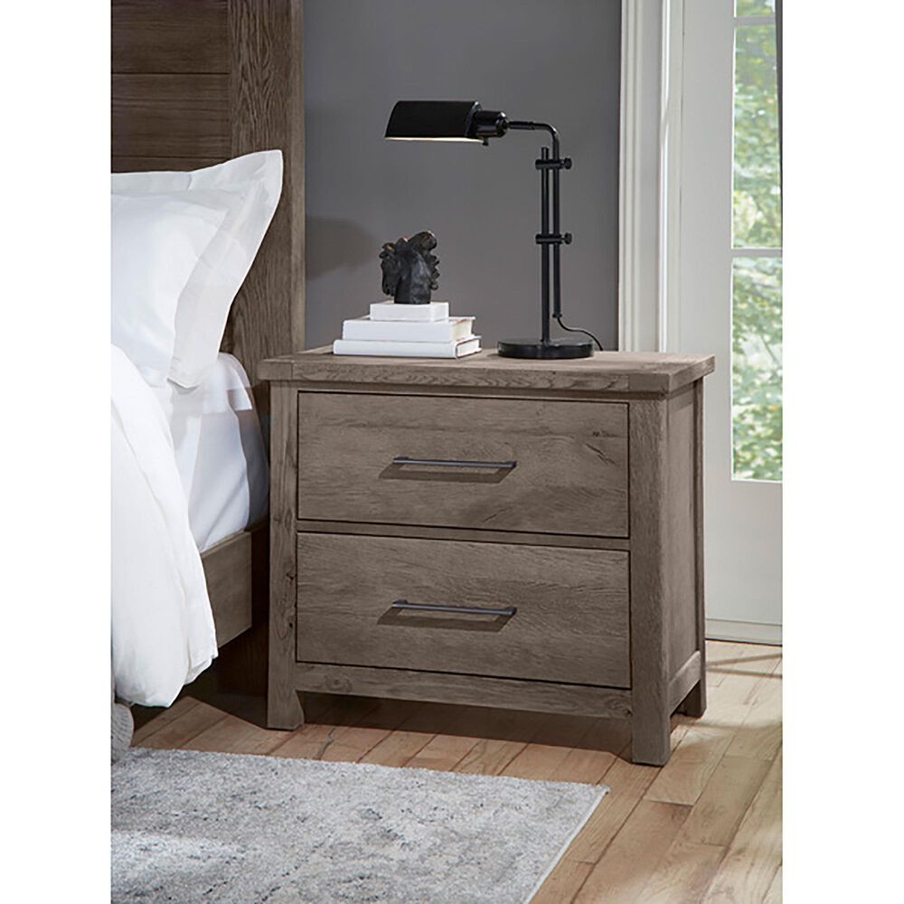 Viceray Collections Dovetail 2 Drawer Nightstand in Mystic Grey, , large