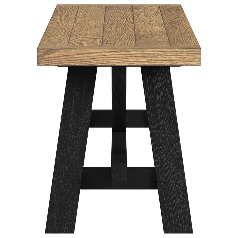 Hawthorne Furniture Hendricks Dining Table, 4 Dining Chairs and Bench in Rustic Wheat and Raven Finish, , large