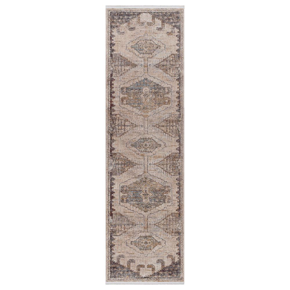 Surya Aida AAD-2303 2"7" x 9" Beige, Tan, Gray, Ivory and Medium Gray Runner, , large