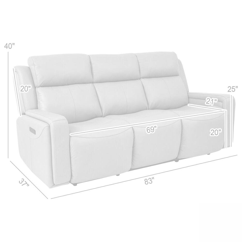 Blue River Claude Power Reclining Sofa in Light Gray, , large