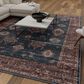 Central Oriental Rugease Velveteen Raquel Aerugo and Rust 7"6" x 9"6" Area Rug, , large