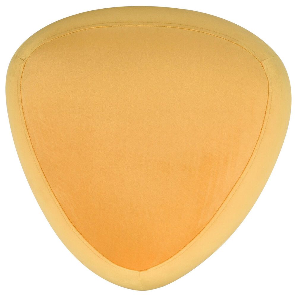 Flair Industries River Rock Hassock Ottoman in Harvest Gold Yellow, , large