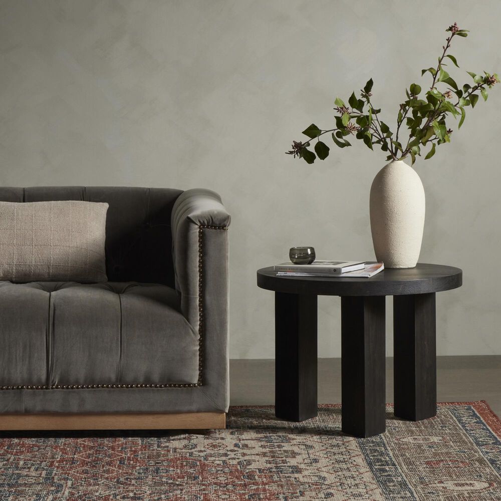 Four Hands Mesa End Table in Ebony Parawood, , large
