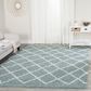 Safavieh Dallas Shag SGD258C-10 10" x 14" Seafoam/Ivory Area Rug, , large