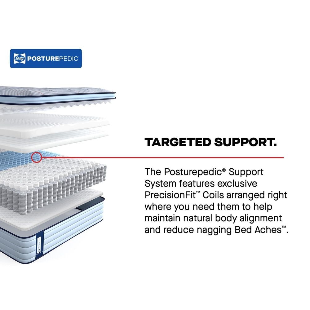 Sealy Posturepedic Kinney Firm Pillow Top Queen Mattress with Ease 4.0 Adjustable Base, , large