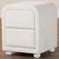 Baxton Studio Bonilla 2-Drawer Nightstand in White, , large