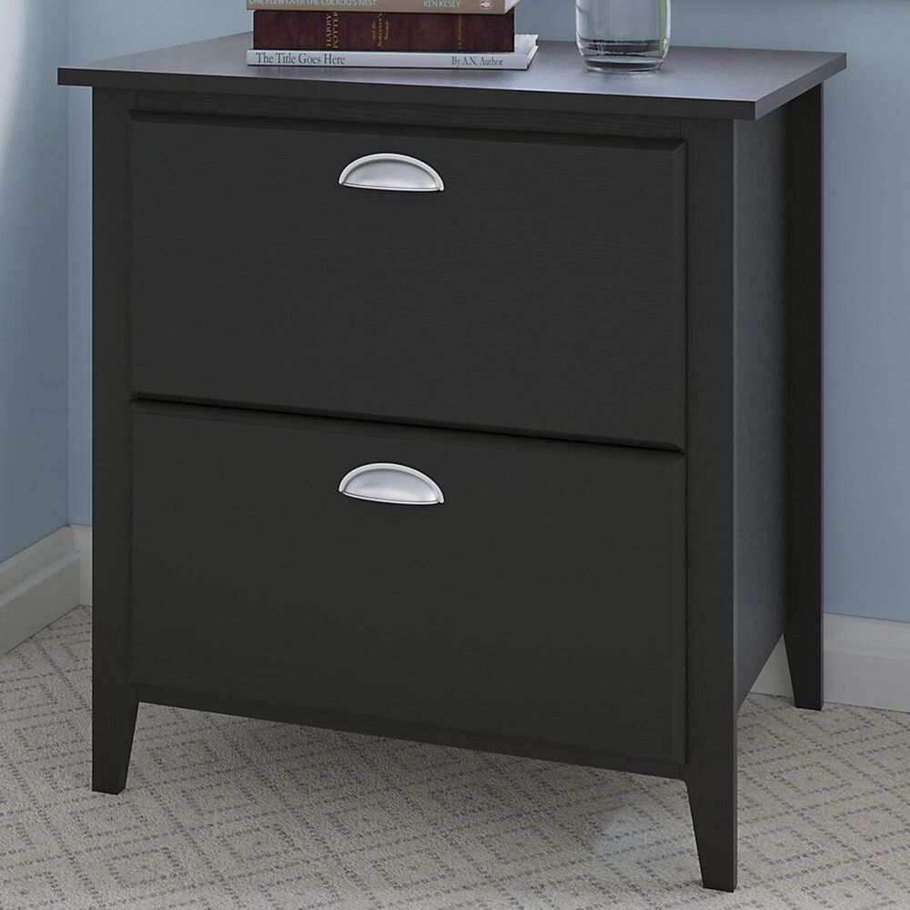 Bush Kathy Ireland Office by Connecticut Lateral File in Black Suede Oak, , large
