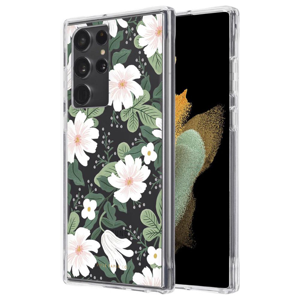 Rifle Paper Co. Ultra Slim Antimicrobial Case for Samsung Galaxy S22 Ultra in Willow, , large