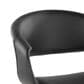 LumiSource Curvo Arm Chair with Black Faux Leather Cushion in Antique Copper (Set of 2), , large