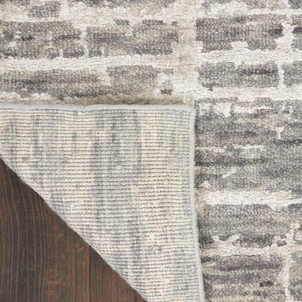 Nourison Luna 2&#39; x 3&#39; Grey and Silver Area Rug, , large