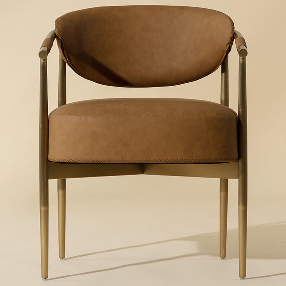 37B Heloise Arm Chair in Gold, , large