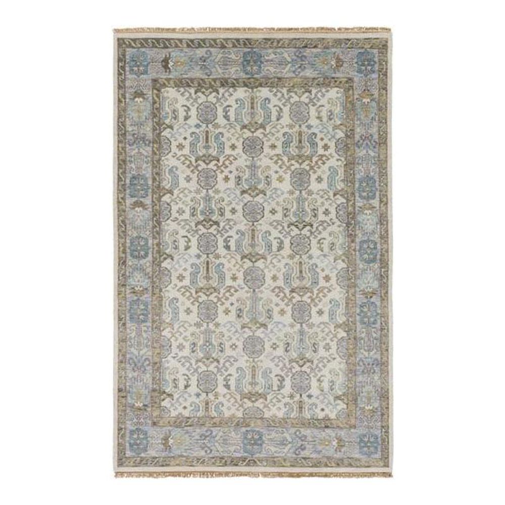 Surya Zeus ZEU-7829 8" x 11" Ivory/Denim/Olive Area Rug, , large