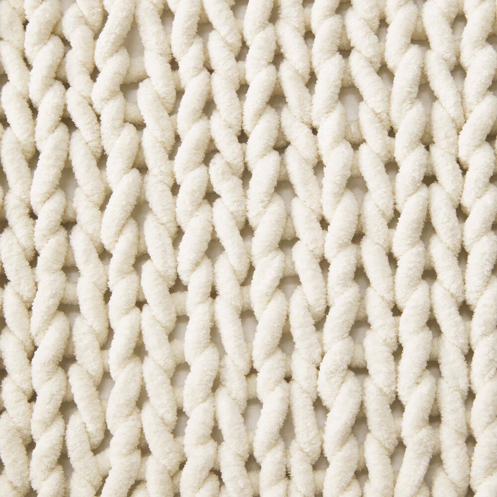 Ashley Chaddon 51&quot; x 62&quot; Throw in Ivory, , large