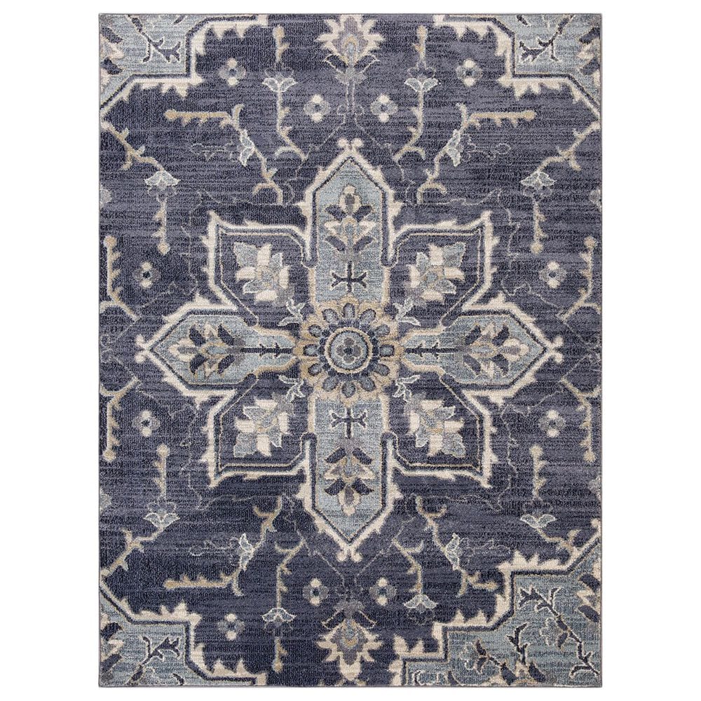 Amer Rugs Jordan 7"10" x 10"2" Purple Area Rug, , large