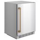 Thor Kitchen Gordon Ramsay 5 Cu. Ft. Outdoor Undercounter Beverage Cooler with Bronze Handle Kit in Stainless Steel, , large