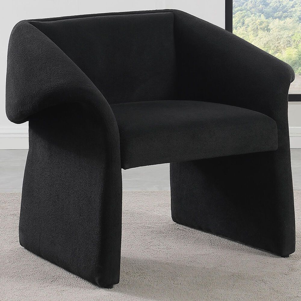 Coaster Ramsey Sloped Arm Chair in Black, , large