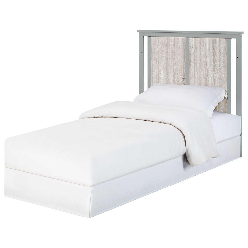 Hearth and Haven Connelly Mini Crib with Mattress Pad in Gray and Rockport Gray, , large