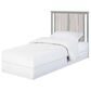 Hearth and Haven Connelly Mini Crib with Mattress Pad in Gray and Rockport Gray, , large