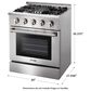 Thor Kitchen 30" Freestanding Professional Gas Range in Stainless Steel, , large