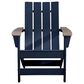 Ashley East Beach Patio Adirondack Chair in Navy Blue and Driftwood, , large