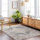 Surya Aida 5" x 7"9" Ivory, Gray, Charcoal, Tan and Deep Teal Area Rug, , large