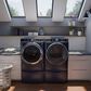 GE Profile 7.8 Cu. Ft. Smart Front Load ElectricDryer in Sapphire Blue, , large
