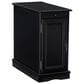 Linon Home Decor Barron Accent Table with USB Charging Station in Black, , large