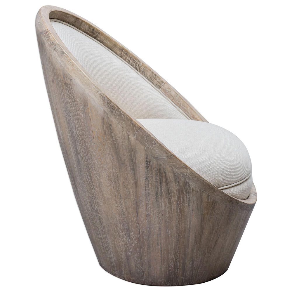 Uttermost Noemi Accent Chair in Warm Oatmeal Nebraska Furniture Mart