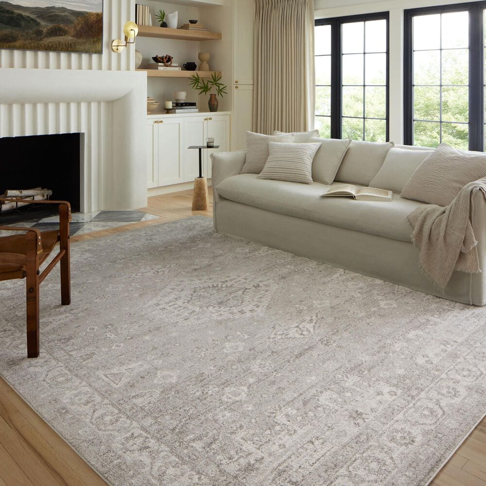 Loloi II Odette 11&#39;2&quot; x 15&#39;7&quot; Silver and Ivory Area Rug, , large