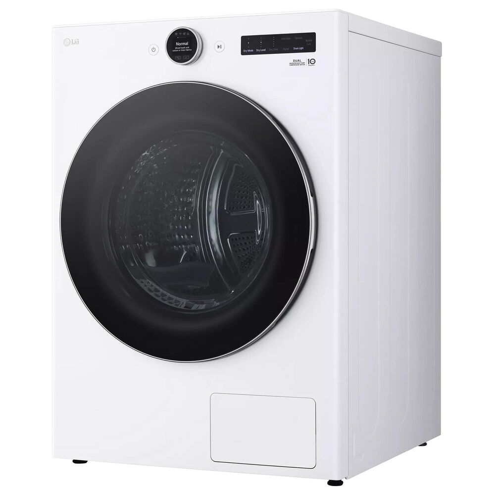 LG 7.8 Cu. Ft. Mega Capacity Smart Front Load Dryer with Dual Inverter Heat Pump in White, , large